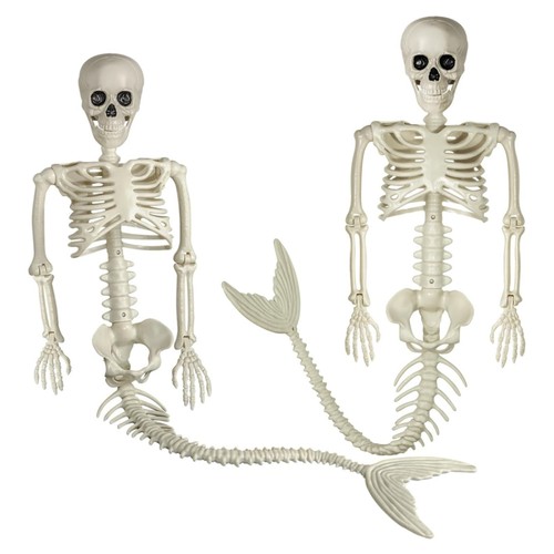 2pc flexible mermaid skeleton - ,
