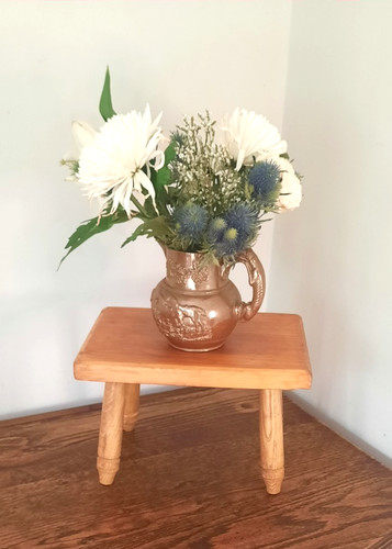 Vintage wooden milking stool - vintage,