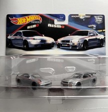 Hot wheels premium car culture Nissan Skyline GT-R R32 + R34 NISMO twin pack