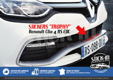 Renault Clio 4 RS EDC TROPHY 220 Stickers Front Bumper Bumper Stickers