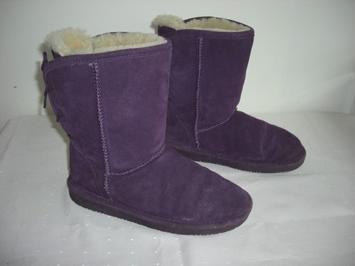 Bearpaw elizabeth purple suede - bearpaw,