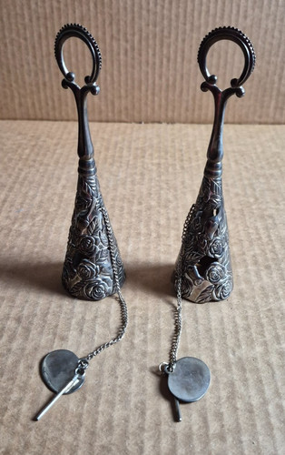 Pair vintage silver plate - pair, of