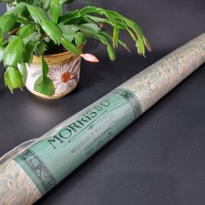 Morris & Co Wallpaper Savernake Design Green William Floral Leaf Vintage