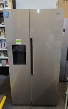 American-style stainless-steel fridge freezer by Beko, model ASN642VPS