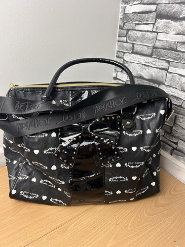 Betsy johnson duffel - duffel, black