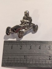 Go Kart Pin Badge Vintage 1970's