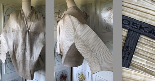 Oska crinkle pleat ecru tan - oska,
