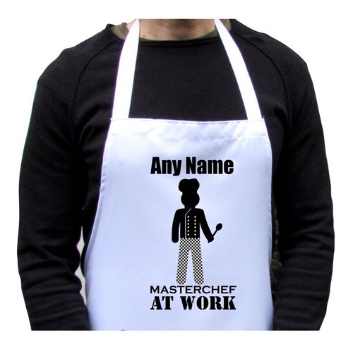 Personalised apron master chef - master,