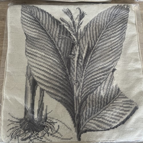Wool needlepoint pillow - wool,