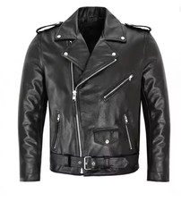 Mens Brando Sheepskin Black