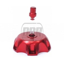 Red Alloy CNC Aluminium Pit Dirt Bike Petrol Fuel Cap Pitbike Motorcycle Tank