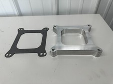 4150 carb spacer 1" Tall  Machined from solid 6061 aluminum with Gasket