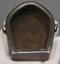 Nice Tibet Vintage Old Buddhist Copper Silver Niche Shrine Gau Ghau Box Amulet