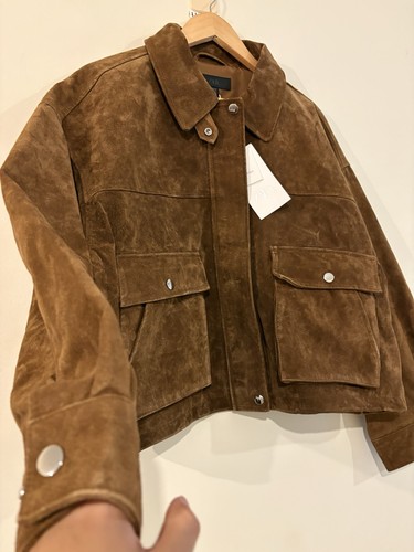 100 suede leather jacket - suede,