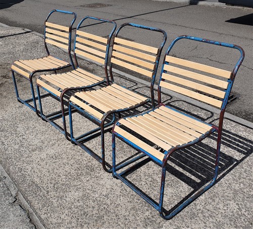 Set vintage tubular steel - set,