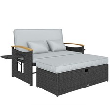 Outsunny Double Garden Rattan