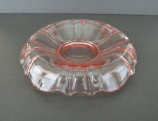 Vintage Pink Glass Console