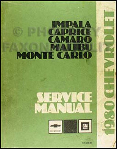 1980 chevy shop manual - chevy,