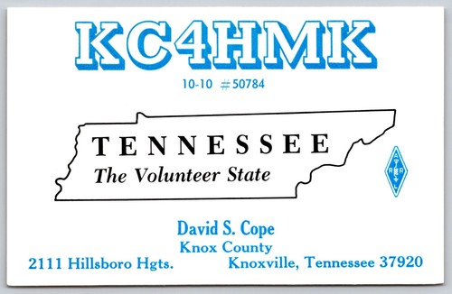 Vintage kc4hmk qsl card - vintage,