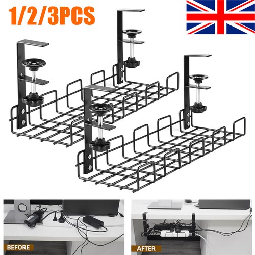 Under desk cable tray - desk,