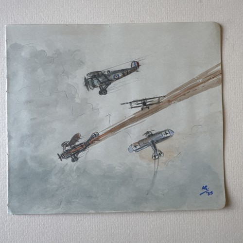 Vintage wwi dogfight - vintage,
