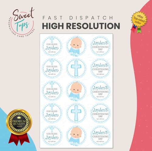 15x boy christening round - 15x,