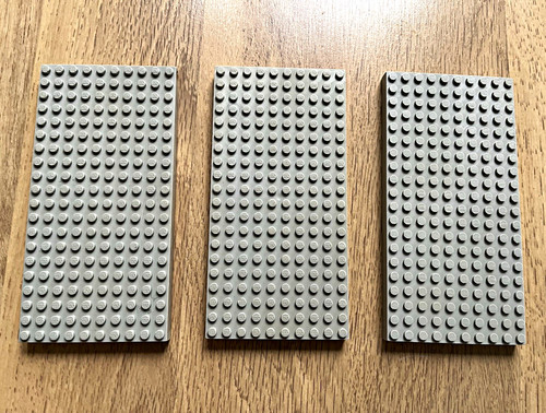 Three thick lego grey - thick, base