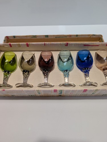 Vintage twisted stem sherry - vintage,