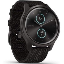 Garmin Vivomove Style Sports GPS Watch Nylon Black Pepper Graphite