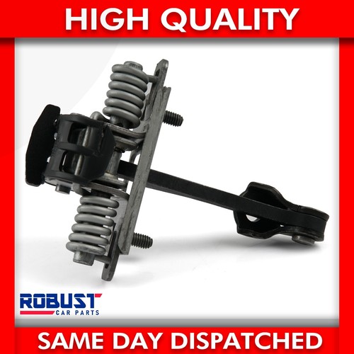 Front door check strap stopper - door,