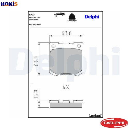 Brake pad set - set,