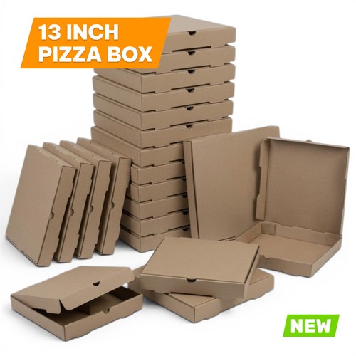 Inch plain pizza boxes - 13,