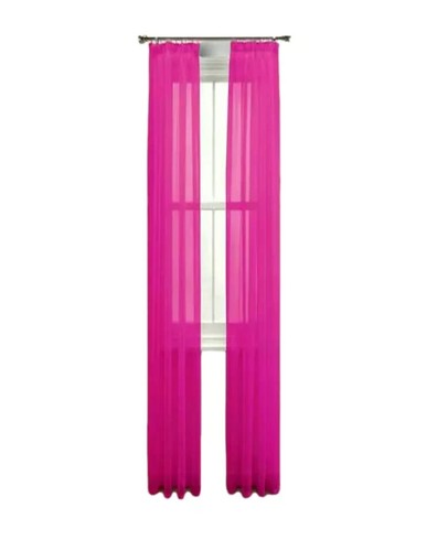 Pair unlined voile panels - voile,