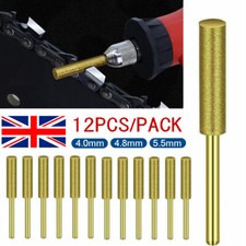 12x Diamond Chainsaw Sharpener Burr Grinder Chain Saw Drill Bits for Dremel Jaf