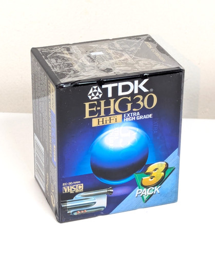 Vhs tdk tape ehg - tape,