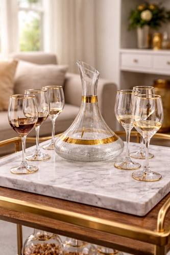 7pc glass wine - glass,