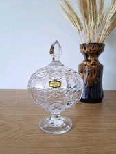Crystal Cut Glass Bonbon Jar