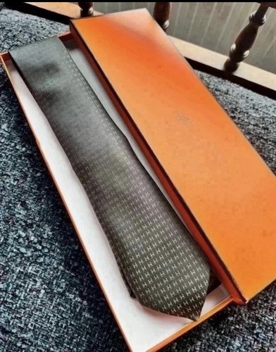 Hermes faconnee tie dark - faconnee,