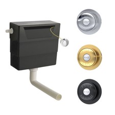 Nuie Concealed Cistern & Dual Flush Push Button Universal Access Bathroom Toilet