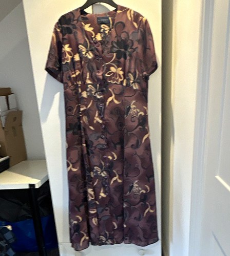 Alexon purple floral chiffon - alexon,
