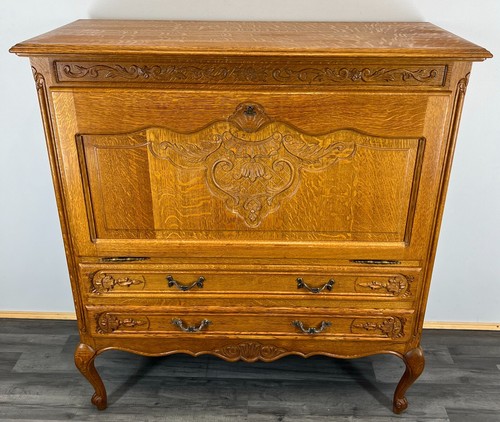 Cabinet vintage french louis - cabinet,