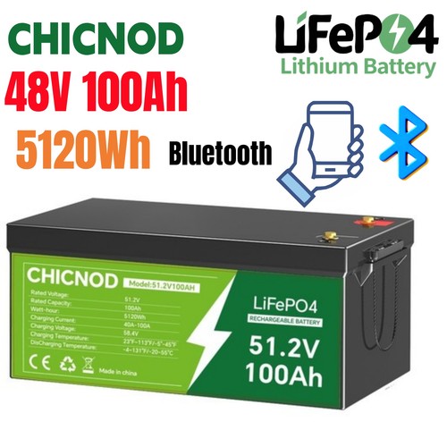 Chicnod 48v 100ah lifepo4 - 48v,