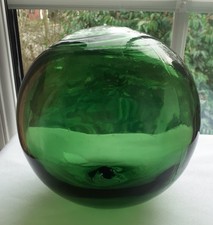 ANTIQUE VTG F.G.C GREEN GLASS
