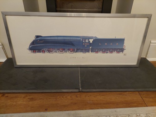 Lner mallard train 4468 framed - lner,