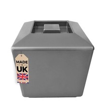 6L Ice Bucket Wine/Beer Cooler Silver Square Insulated Plastic Serving Wine