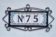 Ceramic house number tiles - ceramic,