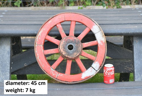 Vintage old wooden cart wagon