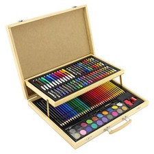 108pc WOODEN ART CASE