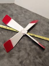 SOLID WOOD 14.5" Whirligig Propeller  MAHOGANY & CEDAR  PAINTED SPINNER