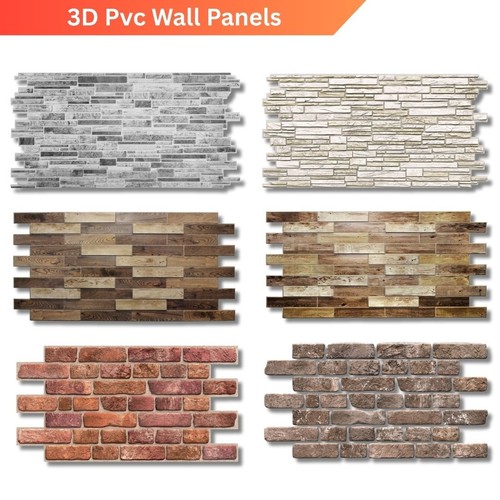 Stone brick wood effect - brick, 3d